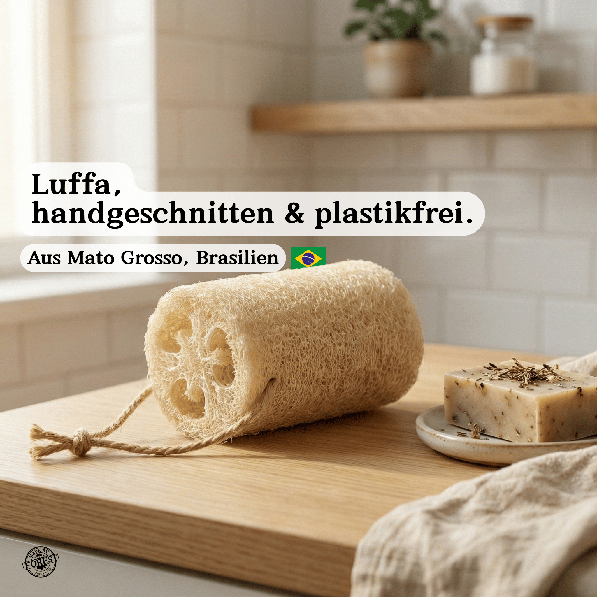 Natürlicher Luffa-Schwamm aus dem Amazonas (Mato Grosso)